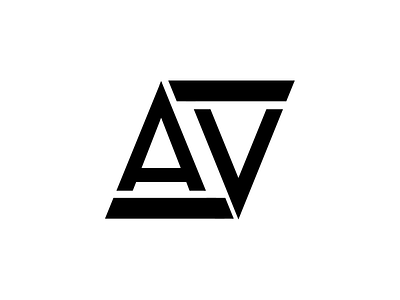 AV monogram logo brand creative design illustrator logo monogram photoshop