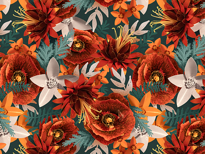 Paper flowers | pattern