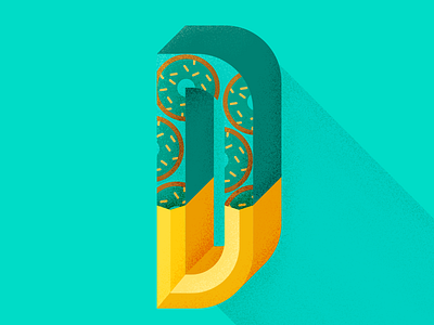 d 36 days of type 36daysoftype d design geometric pattern illustration letter design lettering pattern photoshop texture type art type challenge type daily typography vector