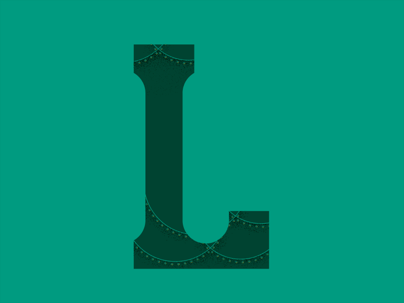 L 36 days of type 36daysoftype design geometric pattern illustration illustrator lettering pattern photoshop texture type type art type challenge type daily typography vector