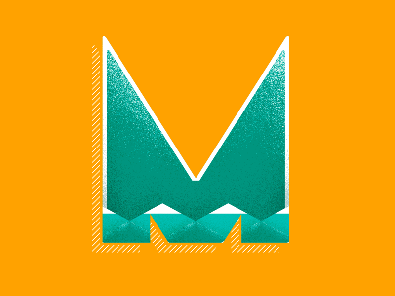 M vector type illustrator lettering 36 days of type type daily type challenge type art photoshop pattern geometric pattern design texture illustration typography 36daysoftype