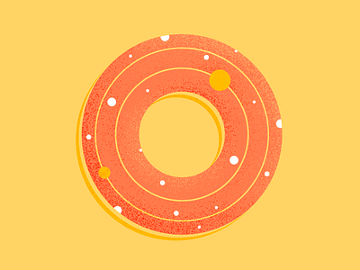 O 36 days of type 36daysoftype design geometric pattern illustration illustrator lettering o orbit pattern photoshop planet texture type type art type challenge type daily typography universe vector