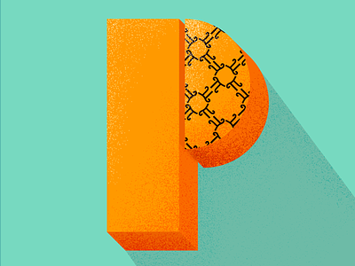 P 36 days of type 36daysoftype design geometric pattern illustration illustrator lettering pattern photoshop texture type type art type challenge type daily typography vector π