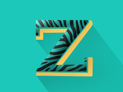 Z 36daysoftype animalprint letter pattern type z zebra