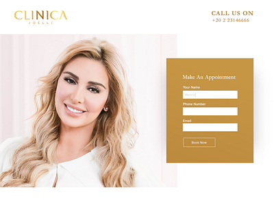 Clinica Joelle Website Landing page