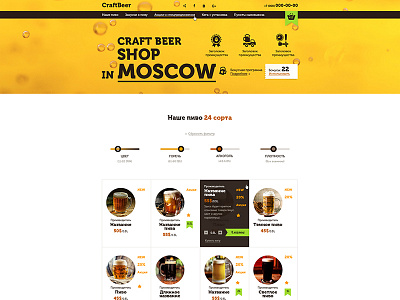 Landing sale of craft beer beer craft design landing site web website