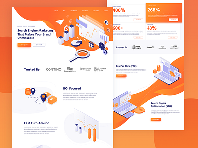 Marketing agency landing page