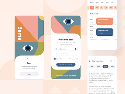 Bemi adhd app for kids idea ui userinterface ux