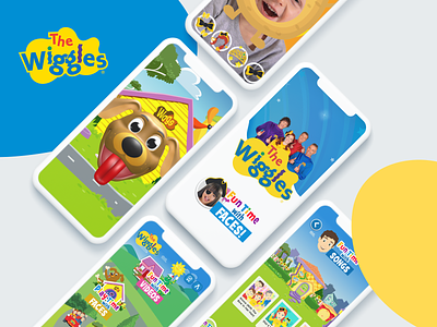 The Wiggles 3d android animation app art direction australian award winning children facemask game interaction karaoke thewiggles twobulls twomoos ui ux uxui wiggles