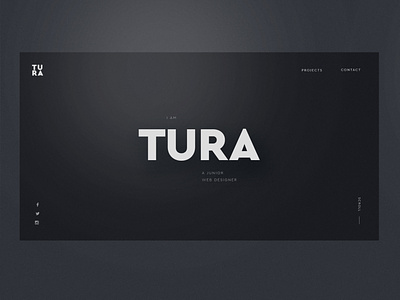 Tura black black and gold dark dark art design gradient landing landing page light minimal
