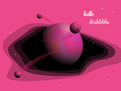 hello dribbble gravity hello hello dribbble planet star