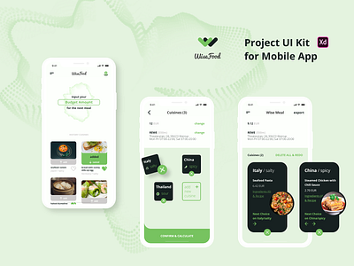 WiseFood - Project UI Kit FREE