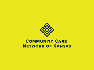 Community Care Network of Kansas assistance bold bright care communication community icon kansas logo navy network pharmacy seeds sunflower sunflower seeds yellow