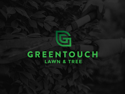 GreenTouch branding design g gradient icon lawn lawn care leaf line logo logo design monoweight plant rebrand touch tree tree care type wordmark