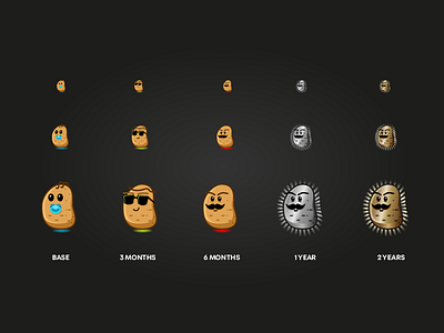 Twitch potato badge badge cartoon character emoji food potato rgb twitch