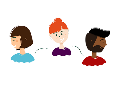 Character style development character face hair human illustration people personality