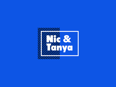 Nic & Tanya brand design branding colour palette design dynamic geometric icons logo pattern rgb social media typogaphy vivid colors