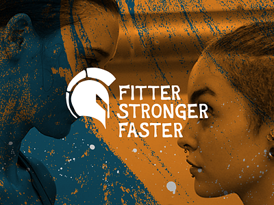 Fitter Stronger Faster armour branding colour palette design fitness gym handrawn icon illustration sketch social media texture brushes typogaphy warrior