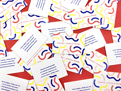 Chamlee + Johnston Design Letterpress Business Cards
