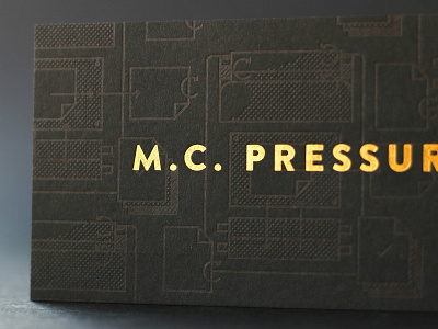 M.C.Pressure Gift Certificate Design