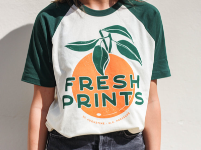 Fresh Prints T-shirt Design baseball tee florida illustration t shirt