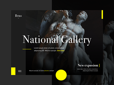 National Gallery Website concept art gallery gallery art ui web design website website concept