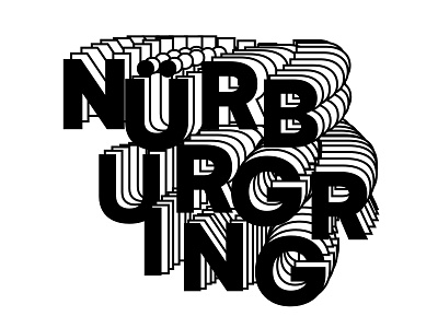 Nürburgring Letterforms germany graphic design letterforms nürburgring typography