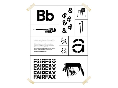Fairfax Poster futura graphic design helvetica poster poster art poster design swiss design type type design typogaphy