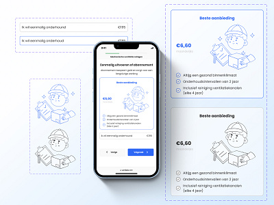 Subscription page webapp cute design dutch emotions figma funny interactive mobile netherlands service subscription ui ux webapp