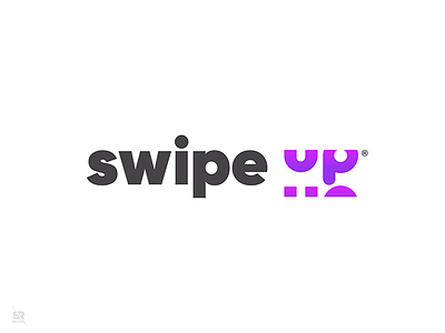 Swipe Up - Branding awesome branding gradient identity logo logotype mark swipe swipe up