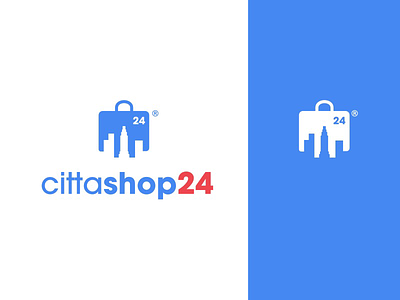 Cittashop24 - Logo brand branding cittashop24 cityshop24 fibonacci golden ratio guidelines logo