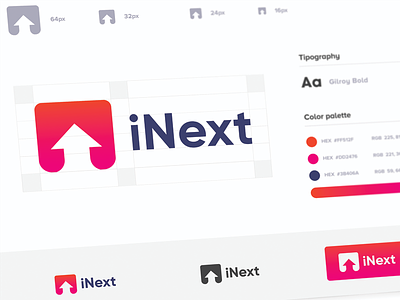 iNext - Branding guidelines brand branding fibonacci golden ratio guidelines inext inext logo logo next shopping logo