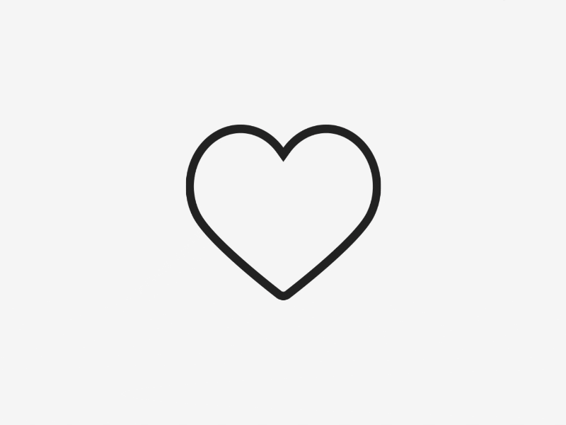 Love Heart icon animation by Samuel Riggio on Dribbble