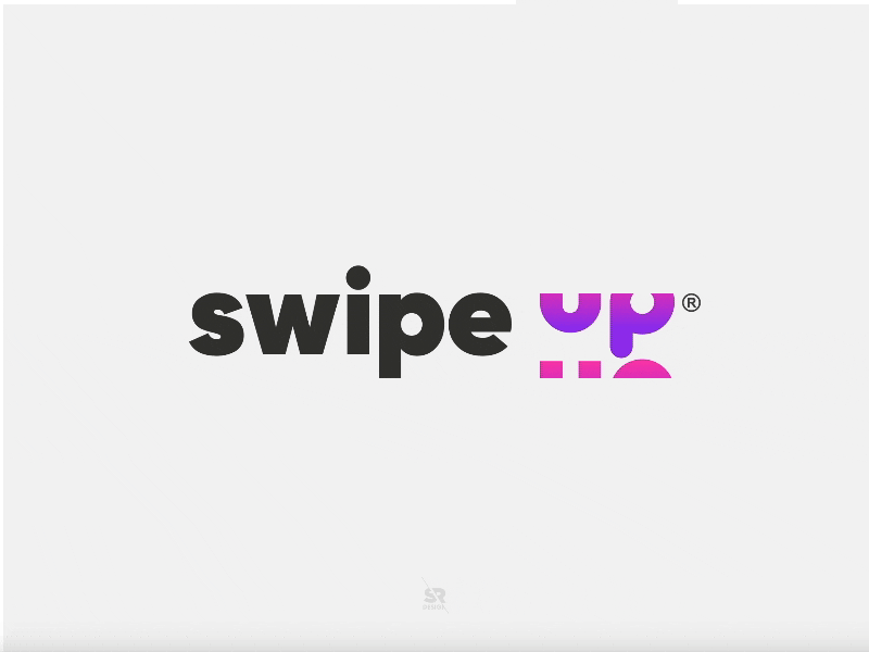 Swipe-Up Animated Logo animation awesome logo branding icon animation interaction motion graphics swipe up swipe up animation swipe up branding swipe up logo swipe up original logo swipe-up animated logo
