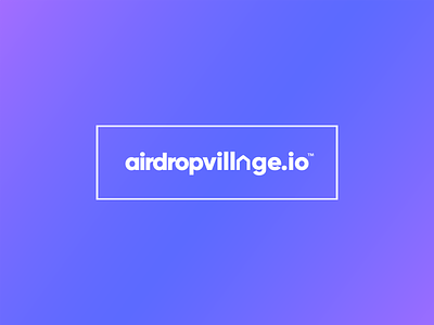 Airdropvillage.io Crypto Logo airdrop airdropvillage.io branding idenity clean concept crypto crypto currency cryptologos gradient logo