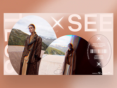X SEE book design fashion interface minimal news photo slide typography video web