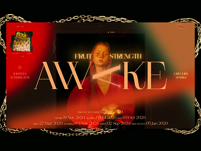 AWAKE 3d book cinema 4d design fashion interface minimal news photo slide typography web