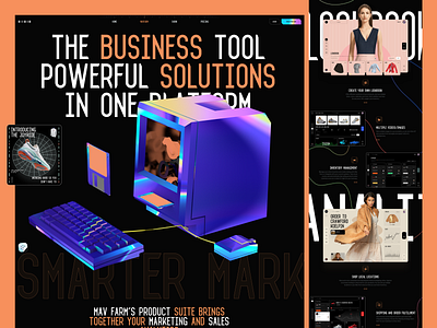 Business Tool 3d book cinema 4d design fashion interface minimal news slide typography web