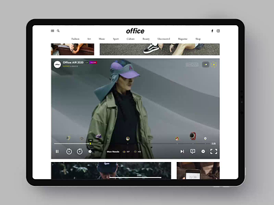 Office Magazine animation articles book buy design fashion interface news pay photo purchases shop shopify shoping slide video video player web