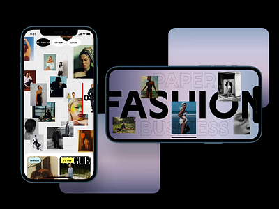 News Feed animation app book design fashion interface ios news slide social video