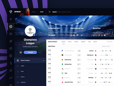 Stavki Champions League bet bets betting bookmaker casino fight football interface odds run slots sport