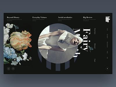 Faller Fairy tale book design fashion interface news photo slide usa web