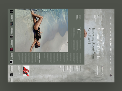 Wmag News book design fashion interface news photo sea slide web
