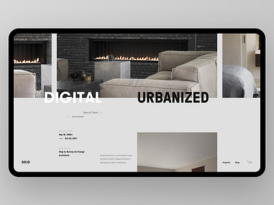 SOLID Digital ecomers explore furniture minimal products shop slider solid web