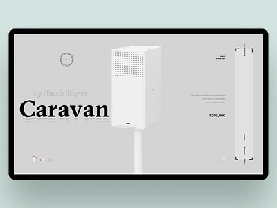 Caravan explore furniture minimal products shop slider solid web