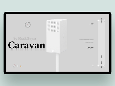 Caravan explore furniture minimal products shop slider solid web
