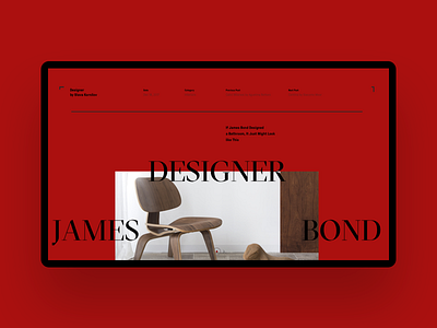 Luxshop James Designer Bond explore furniture minimal products shop slider solid web