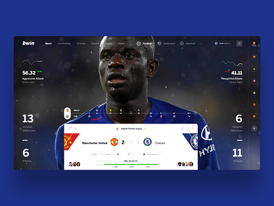 bwin Game bet betting football interface slide sport ui web