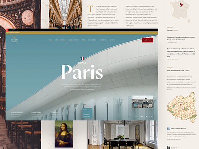 Travel in Paris book design interface news news portal paris travel travel app travel blog typography web