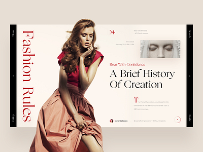 RedRead book design fashion interface news slide web